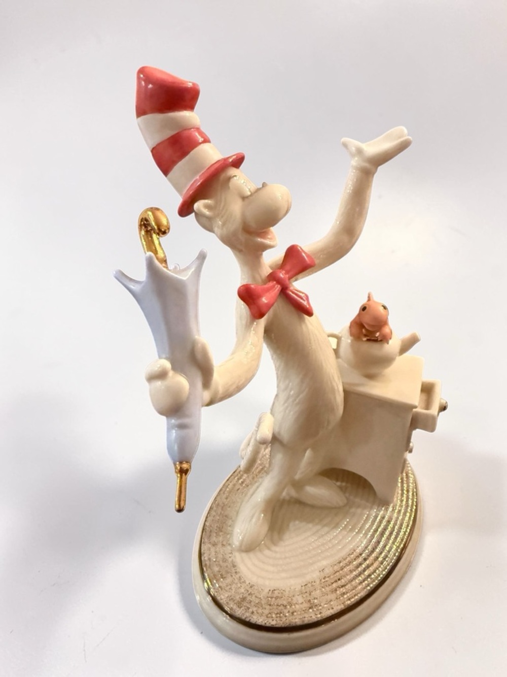 Lenox Dr. Seuss The Cat in the Hat Ivory China Figurine 24k Gold Accents - Picture 10 of 12
